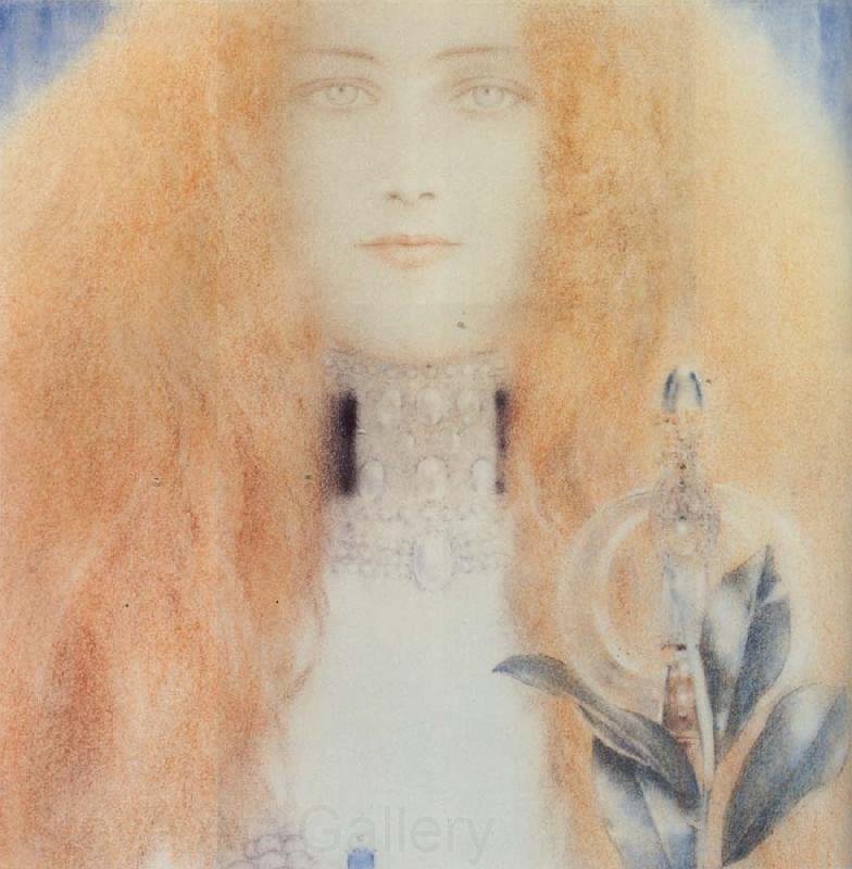 Fernand Khnopff Head of a Woman Germany oil painting art
